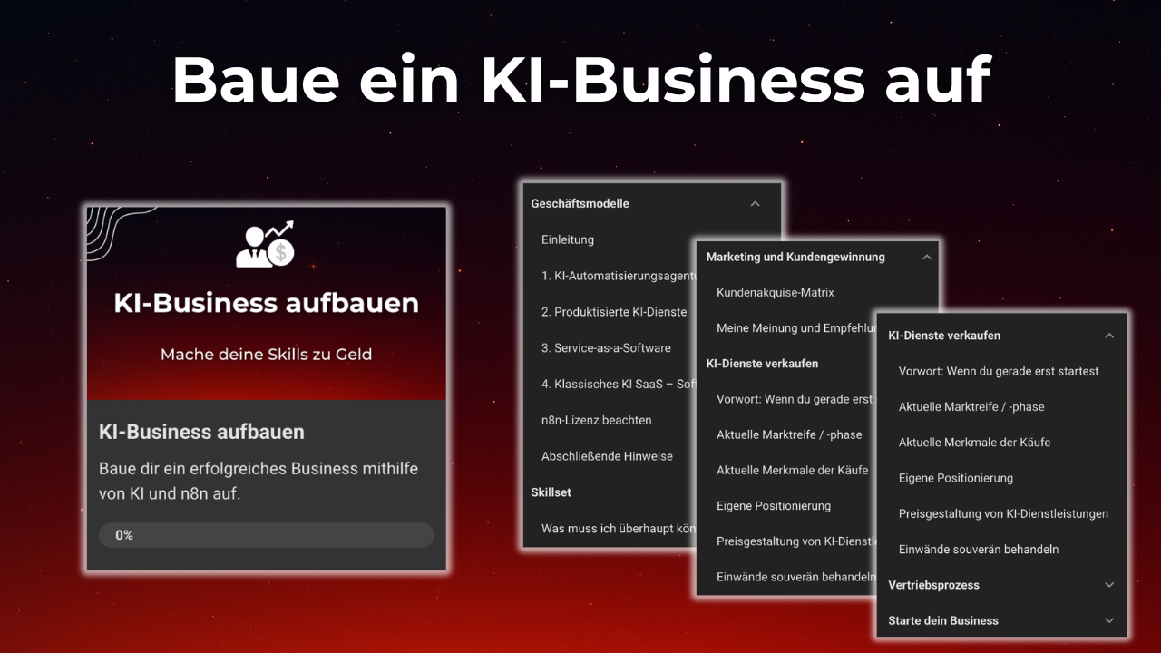 Businessaufbau mit KI